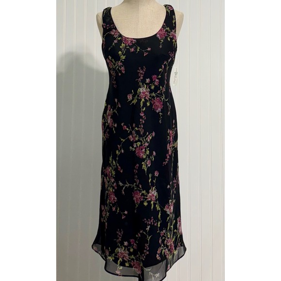 Positive Attitude Dresses & Skirts - NWT VTG 90s Positive Attitude Sheer Floral Slip Dress 10 Whimsigoth Fairy Y2K